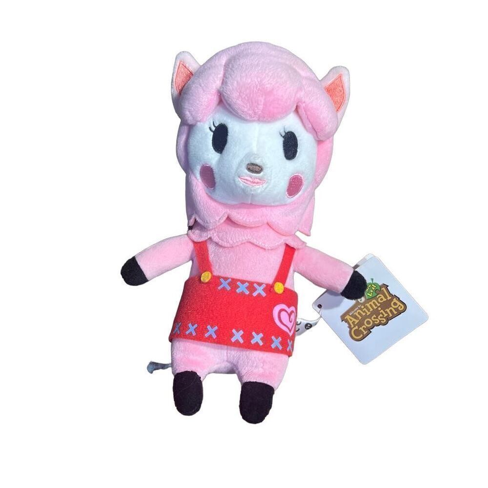 Nintendo Kid's Pink Animal Crossing Alpaca Lisa Reese Japan Toy Doll 10" NWT